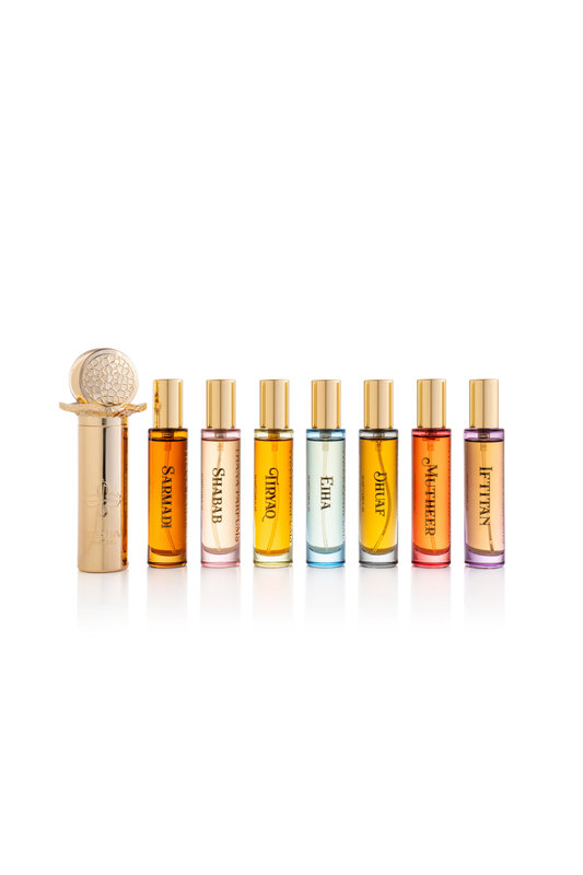 Discovery Set ( 7 X 20 ml Eau De Parfum) of Thana Parfums The Magic Elixir Collection + Free 25 Dollar GiftCard