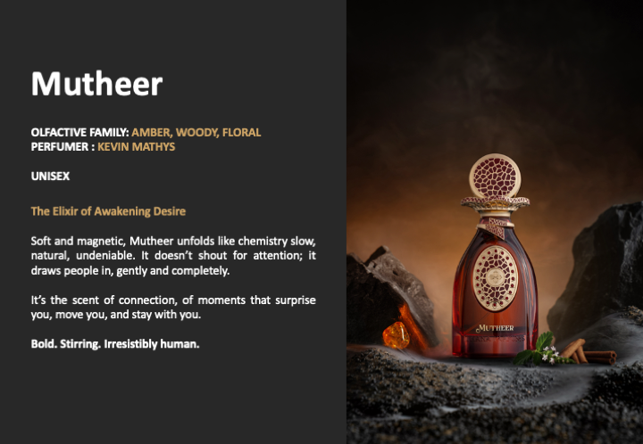 MUTHEER (LOVE POTION) FLORAL, SPICY & WOODY  LUXURIOUS, BOLD, AND SENSUAL