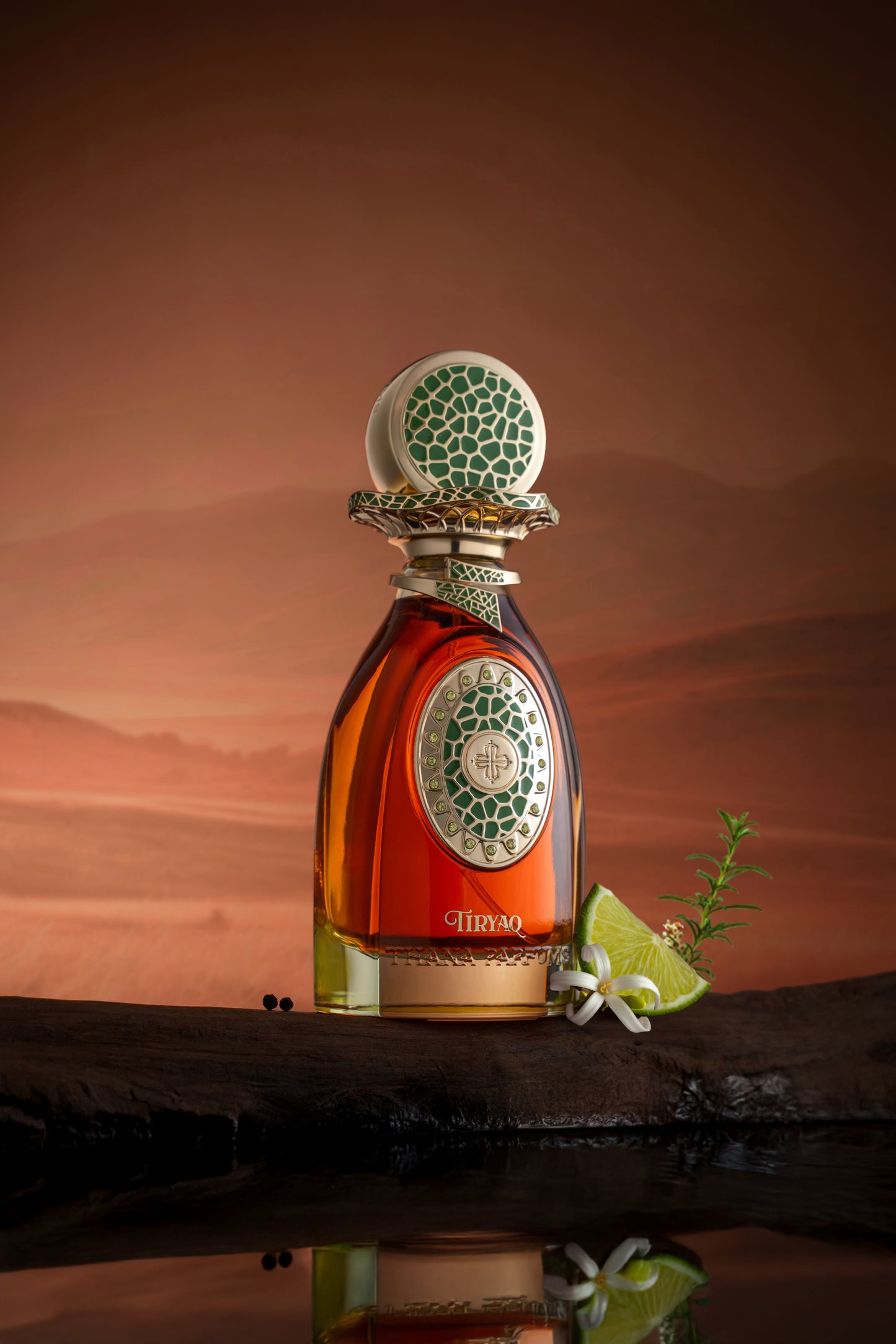 TIRYAQ (HEALING POTION) FRESH, EARTHY & SMOKY  GROUNDED, WARM, AND SOPHISTICATED WITH A TOUCH OF MYSTERY